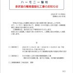 多床室の簡易個室化工事のお知らせのサムネイル